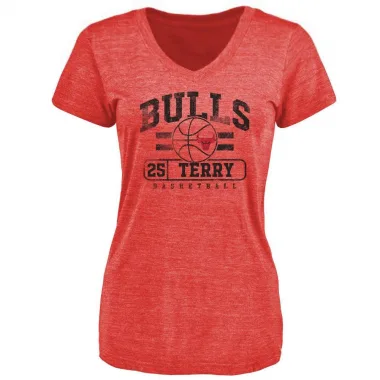 Red Women's Dalen Terry Chicago Bulls Baseline T-Shirt