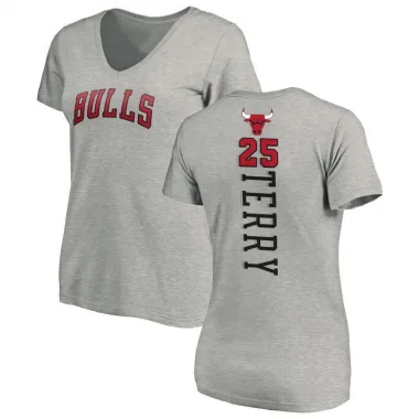 Women's Dalen Terry Chicago Bulls Ash Backer T-Shirt